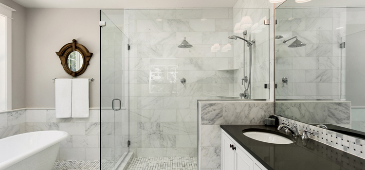 bathroom shower door installation in Bonita